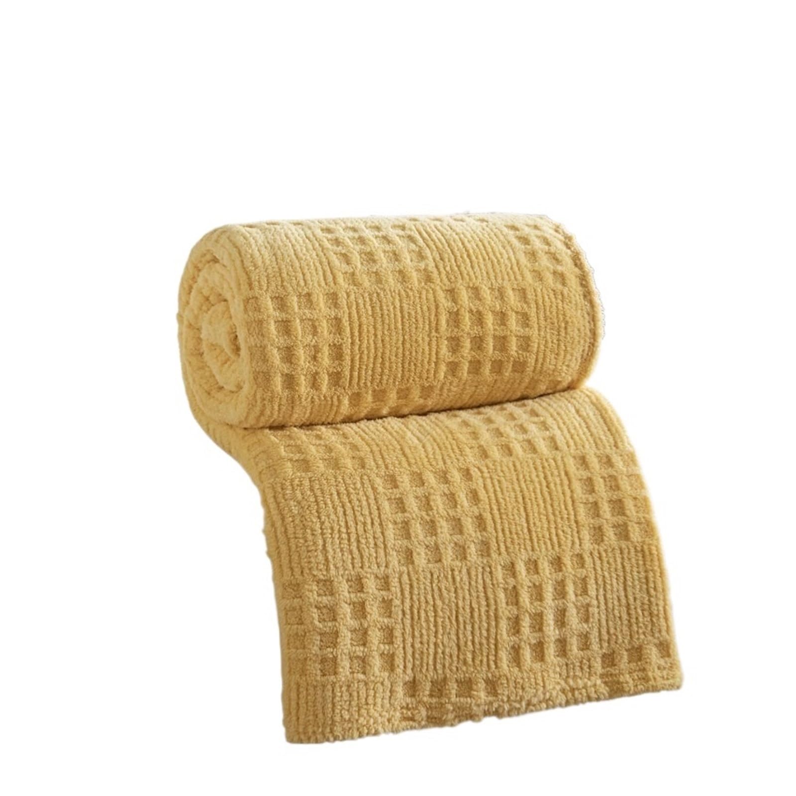 Couverture en tricot épais haut de gamme au design jacquard velours