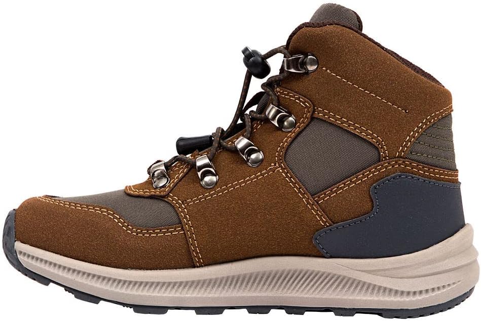 Deer Stags Boy's Peak JR Hiking Boot, Chestnut/Green, 7 Big Kid