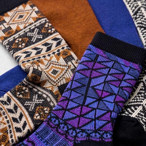 Image of Tipi Toe Women's Fun Patterned Dress Socks, 12-Pack Lightweight Colorful Crew Socks, Casual Novelty Assorted Designs