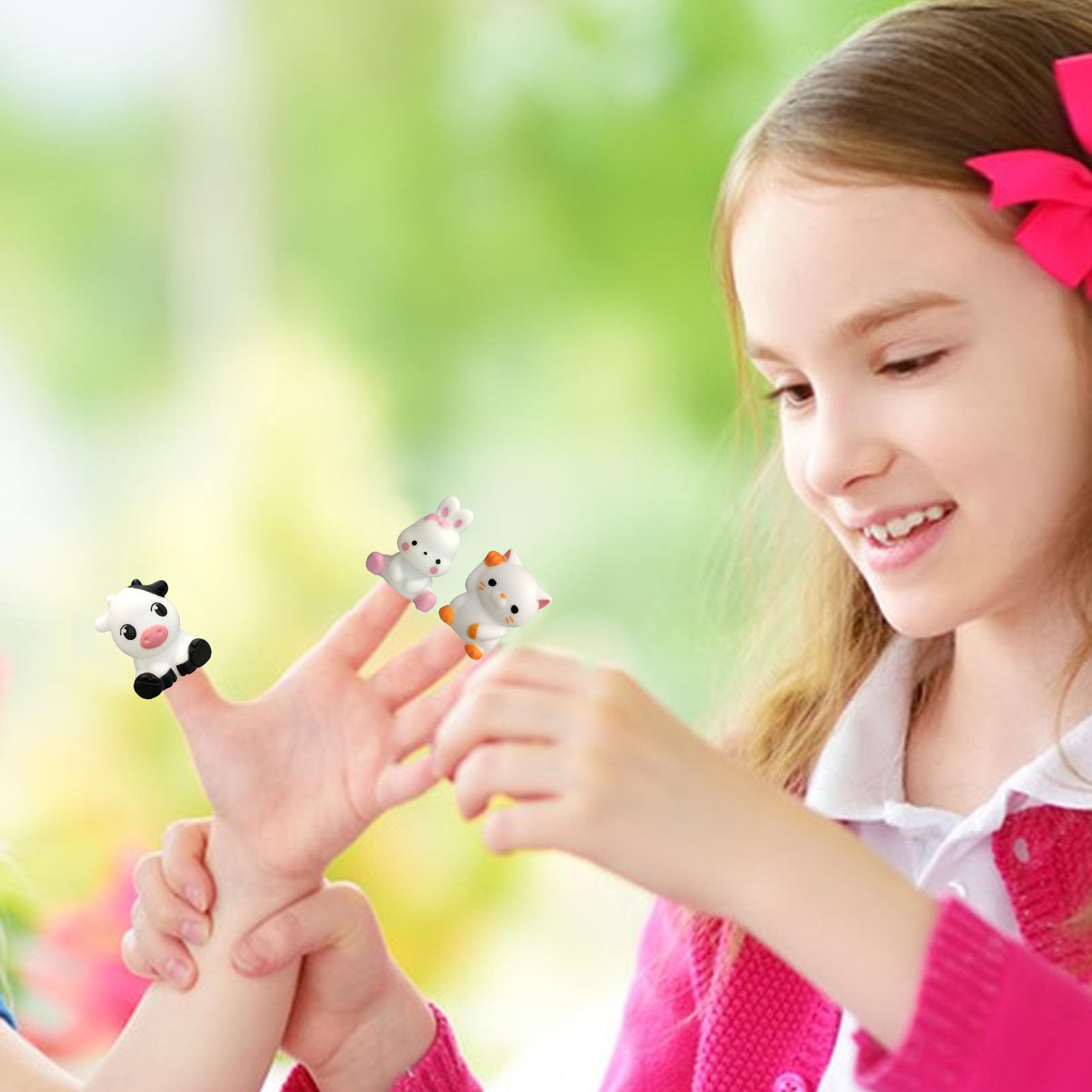 Marionetas de Mano Juguete Educativo Apretable y | Figuras de Dedos Animales de Granja Para Niños Y Niñas Año Nuevo Preescolar Pequeños Cumpleaños Navidad