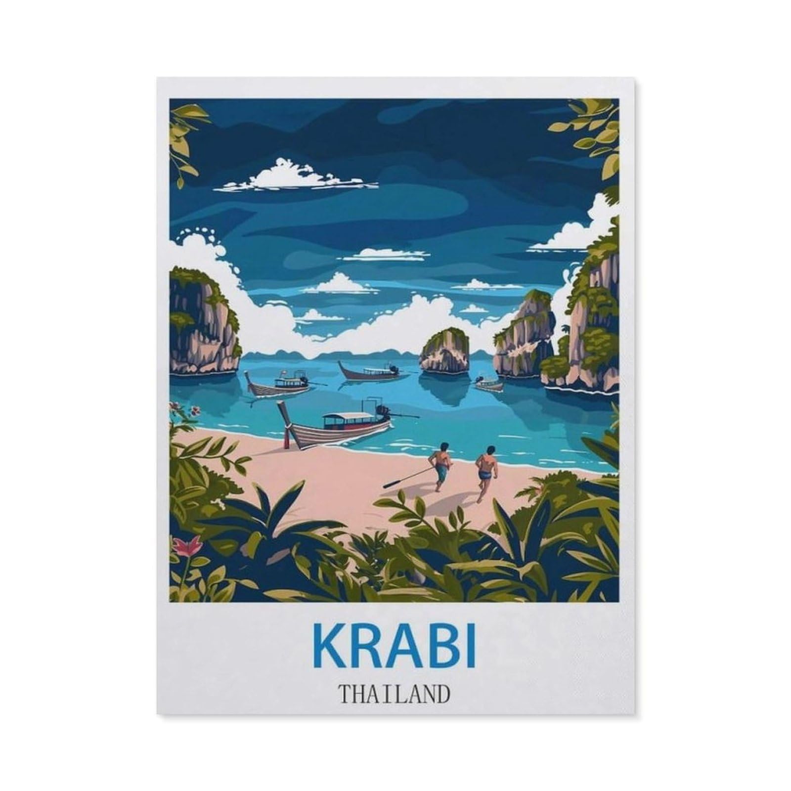 BEAYODKP 5D DIY Diamond Painting，Krabi Thailand（30 x 40 cm）
