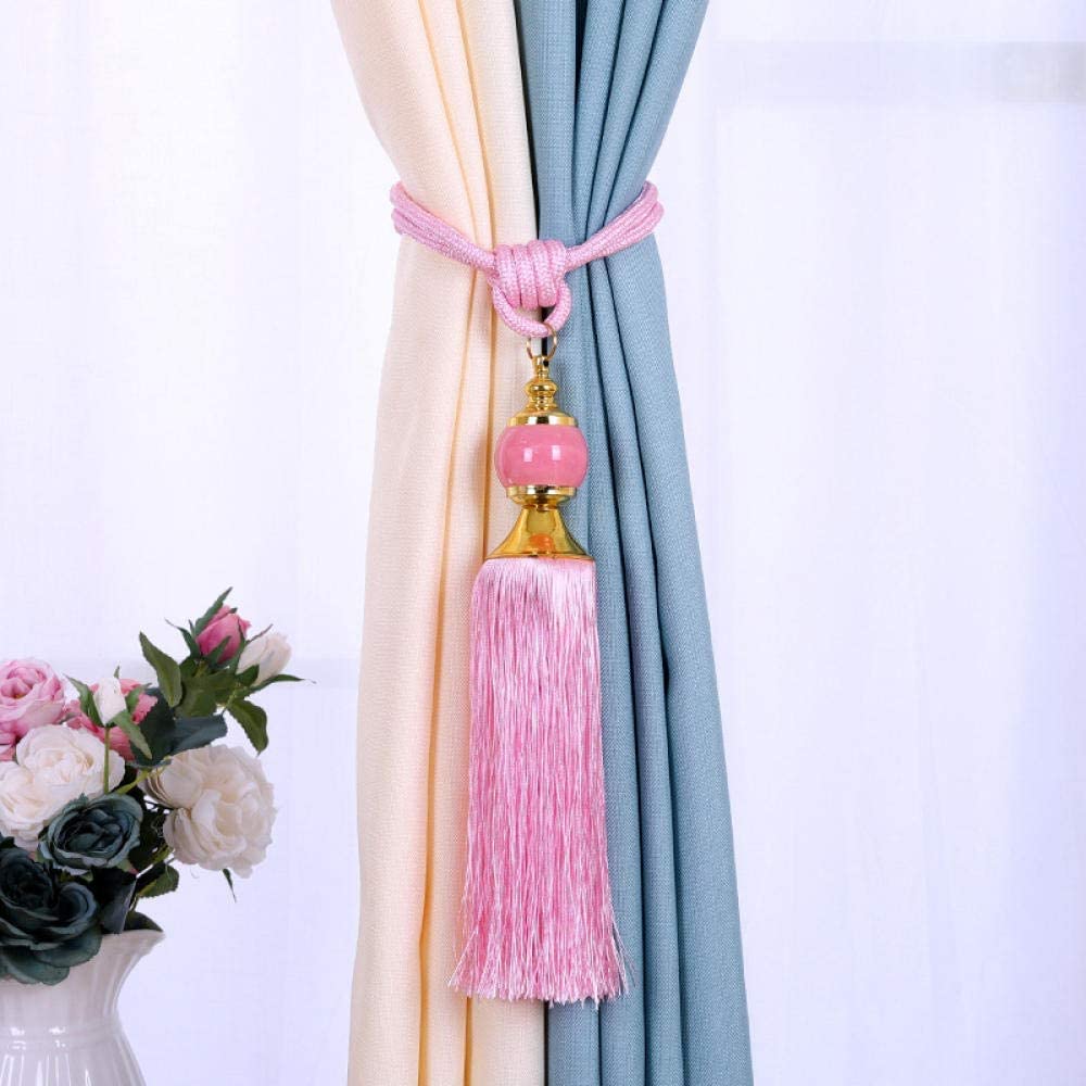 Embrasses de Rideaux à Pompons, Sangles Corde Rideau, Attaches en, Boucles, décorations Boule suspendues
