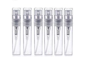 12-Pack 2ml Clear Glass Mini Refillable Perfume Sprayer Sample Bottle for Travel and Home