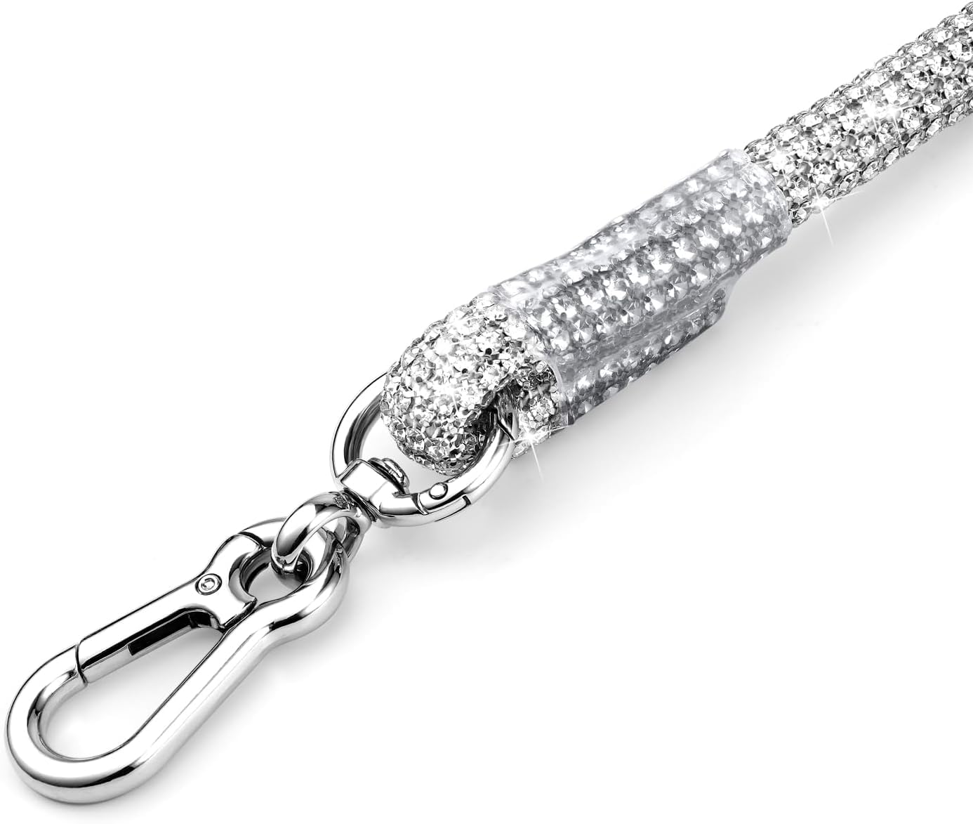 Woofuu Stylish and Luxurious Rhinestone Pet Leash,60 Inches Full Diamonds Design for Wedding and Everyday Walking,Sparkly Rhinestones Dog Leash for Dogs Cats - Image 4