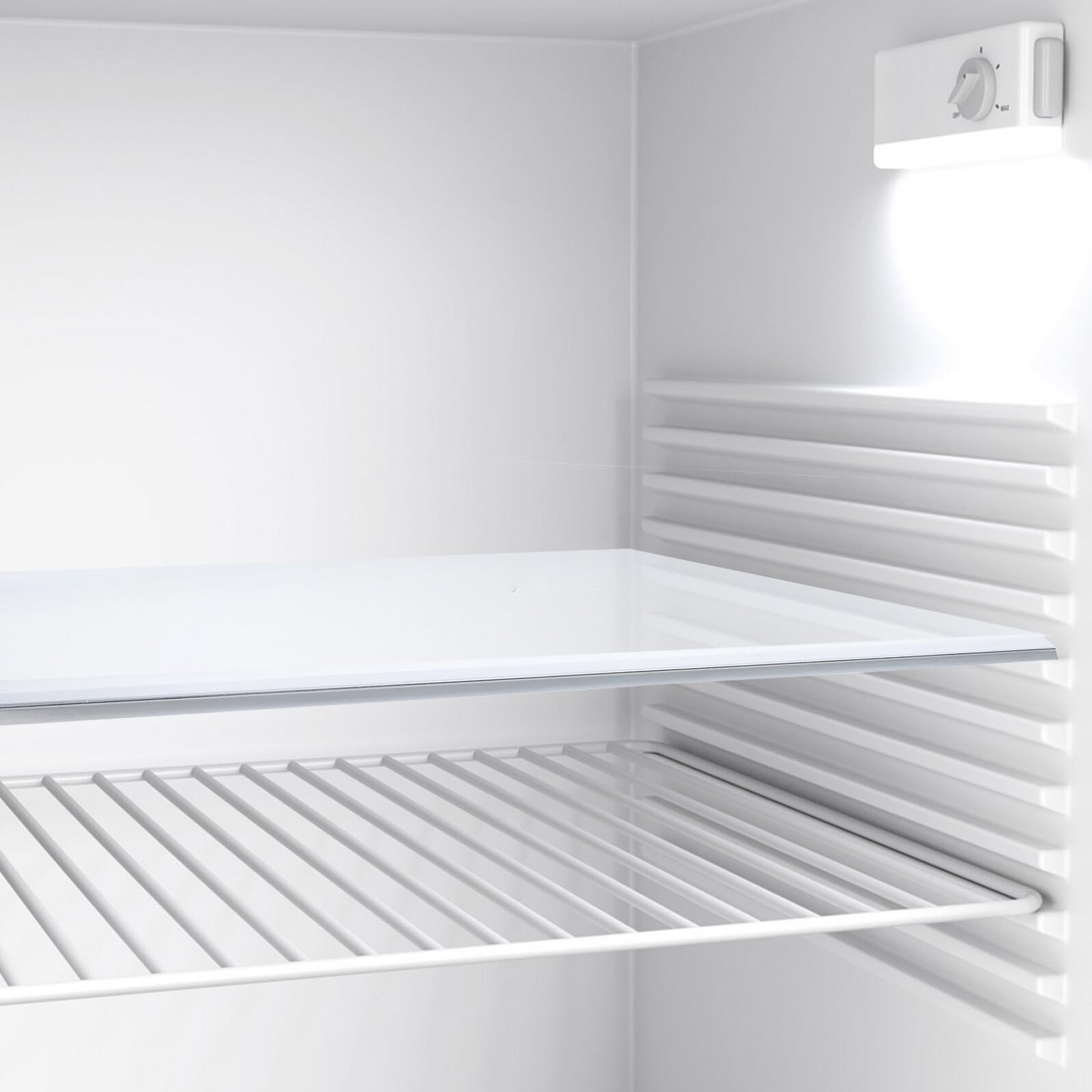 Estante de Templado Bandeja Divisora para Refrigerador Superficie Fácil de Limpiar y Optimización de Espacio para Alimentos y Organización