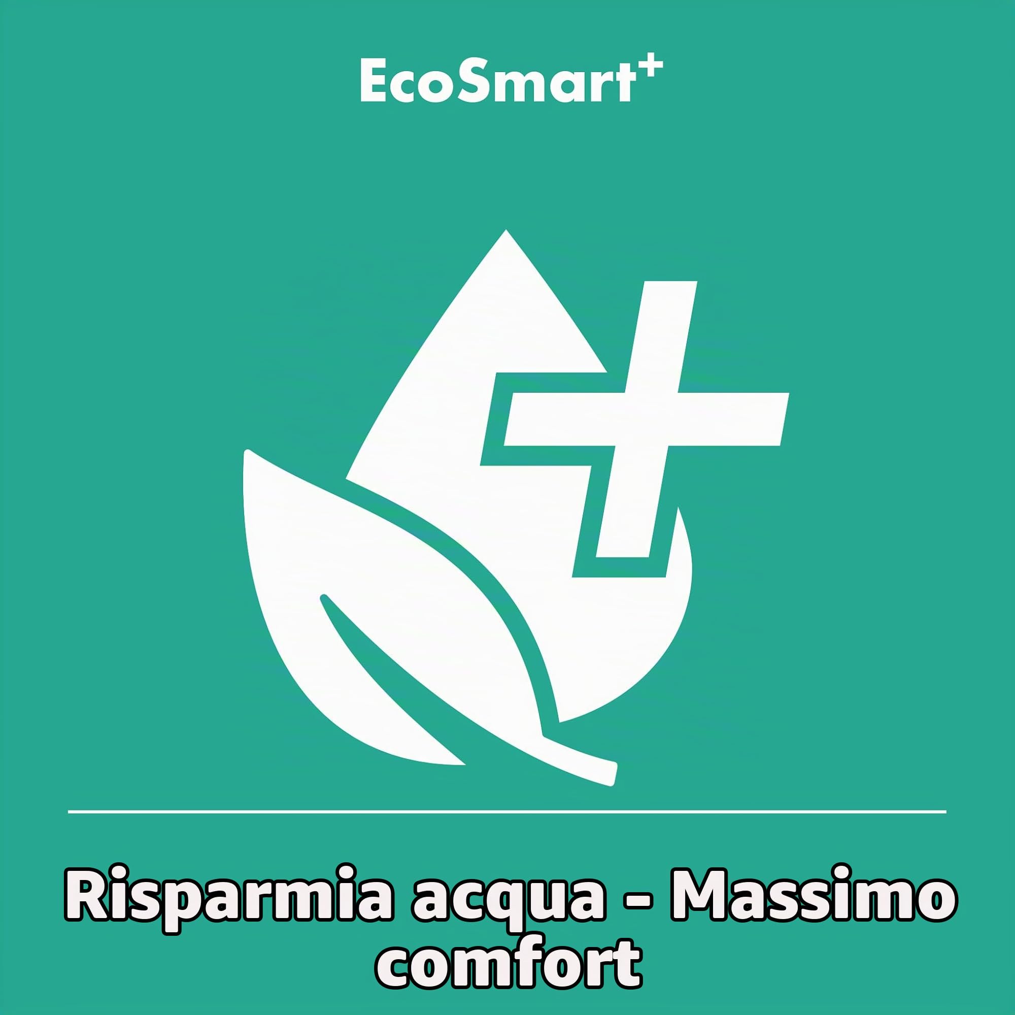 hansgrohe Pulsify S - Doccetta per doccia a risparmio idrico 5,4 l/min (EcoSmart+), Doccino con 1 getto (PowderRain), Soffione doccia con funzione anticalcare, cromo, 24126000
