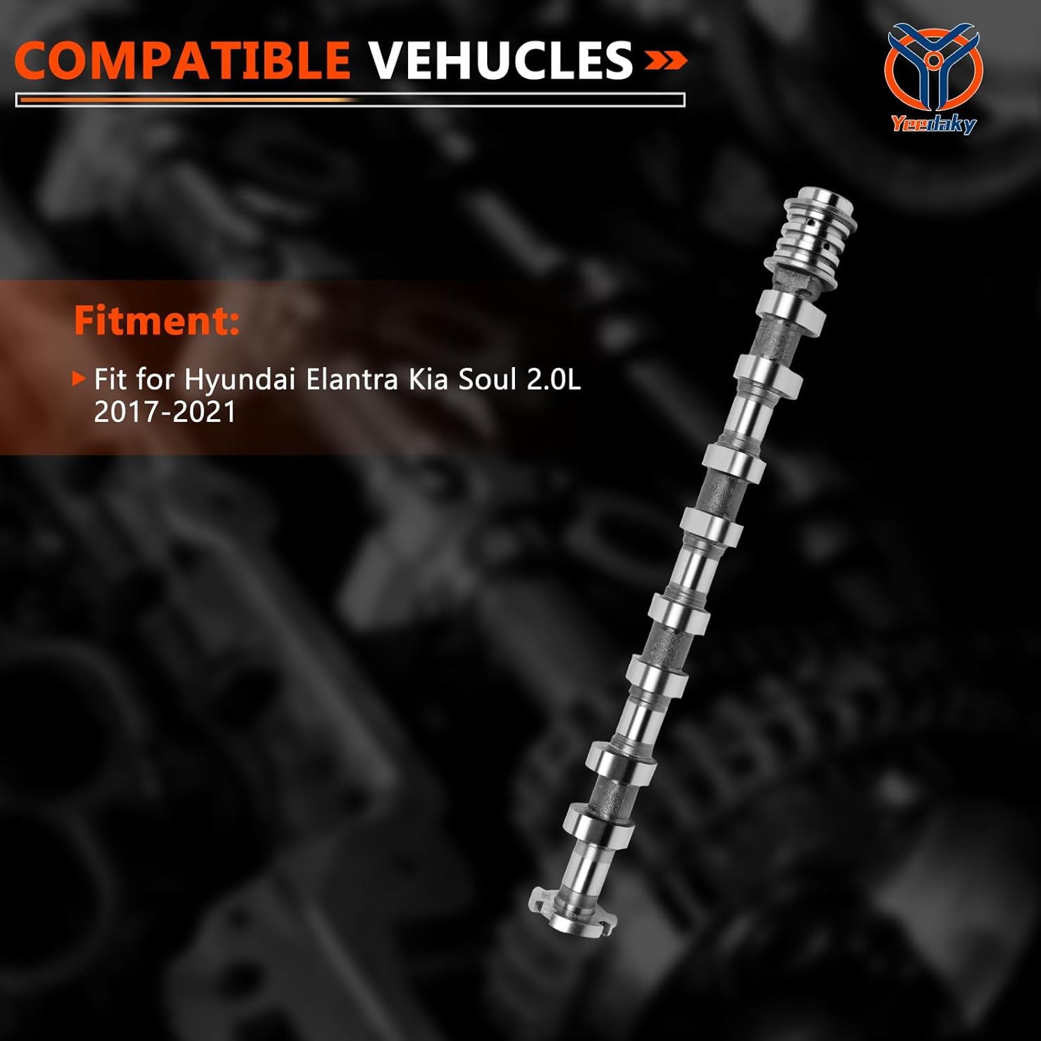 1Pcs Intake Camshaft For Elantra Soul 2.0L 2017 2018 2019 2020 2021 G4NH 24100-2E720