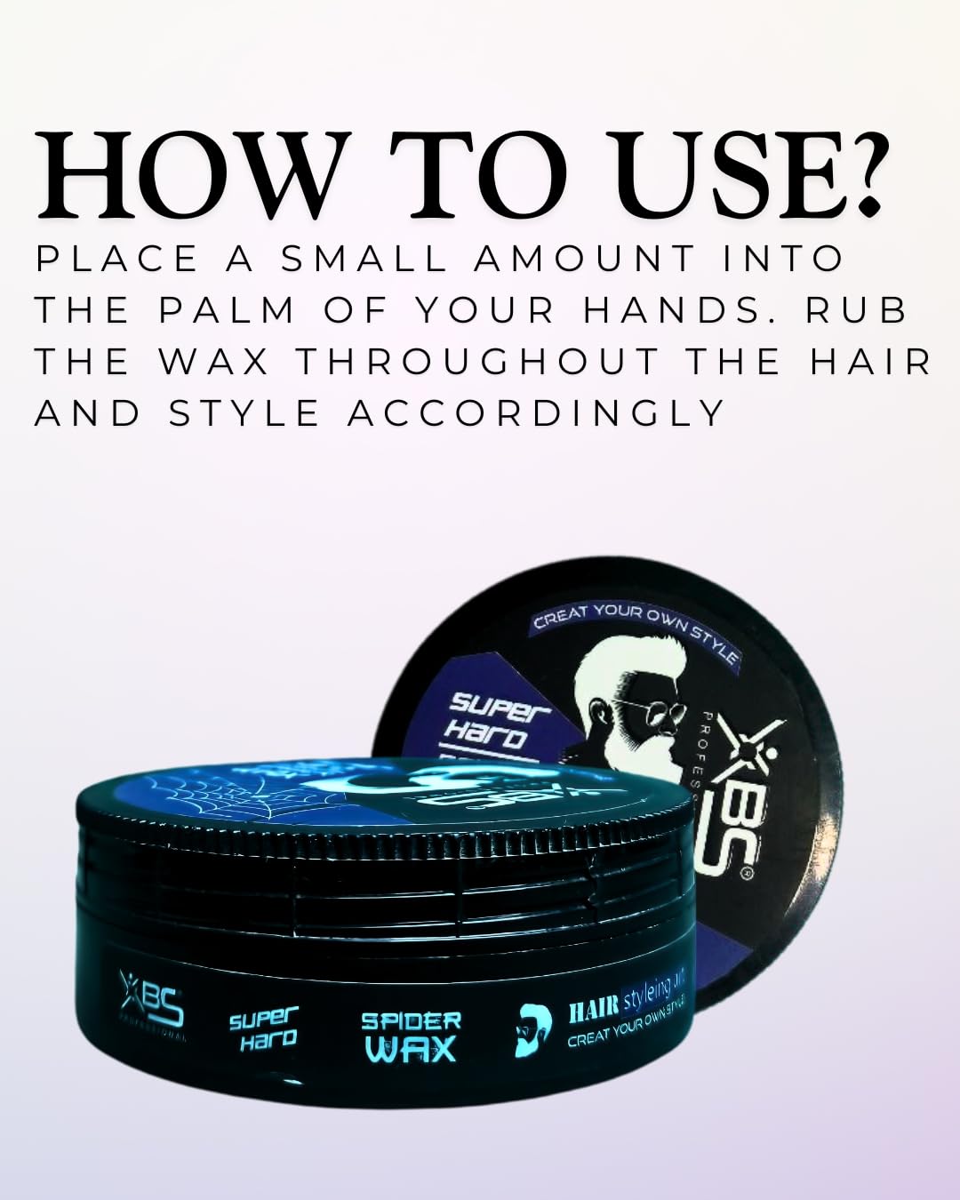 XBS Professional Hair Spider Wax for Men – Strong Hold Styling Wax