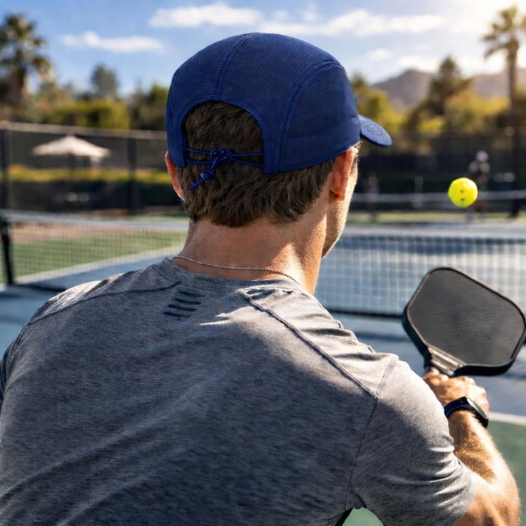 Halo Headband Low-Profile,Quick Drying Running Hats Men Women. Integrated Sweatband absorbs redirects Sweat. UPF50+. SZ 7 3/8