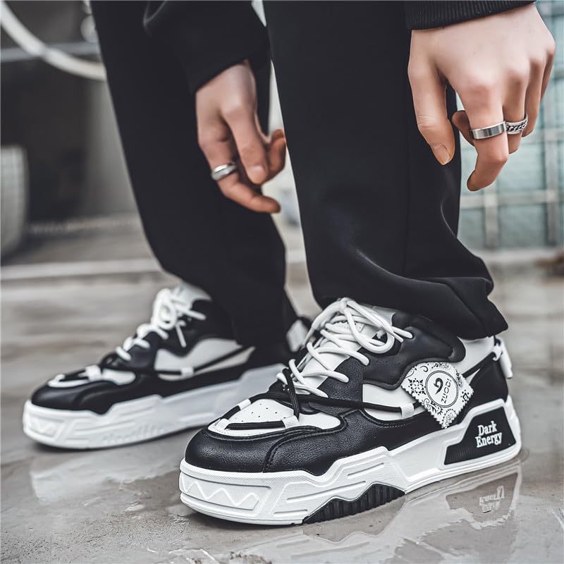 Men's Fashion Sneakers - Casual Low Top Lace Up Skate & Tennis Shoes for Comfortable Walking3