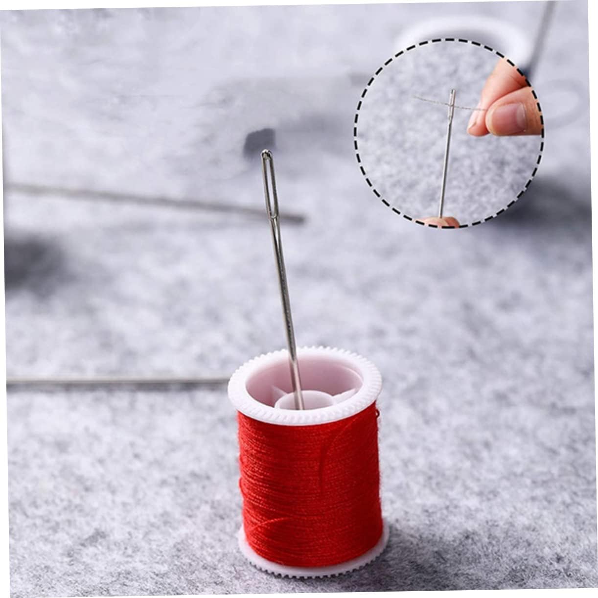 DOITOOL 15sets Needles Hand Sewing Needles for Yarn Knitting Threading Compact Storage for for Crafts and Embroidery