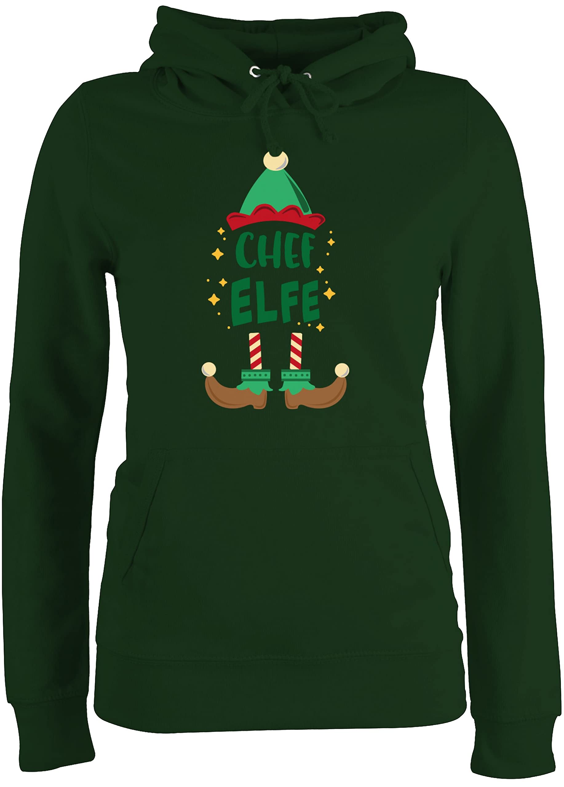 Shirtracer - Pullover Damen Hoodie Frauen - Weihnachten Chef Elfe I Weihnachtself