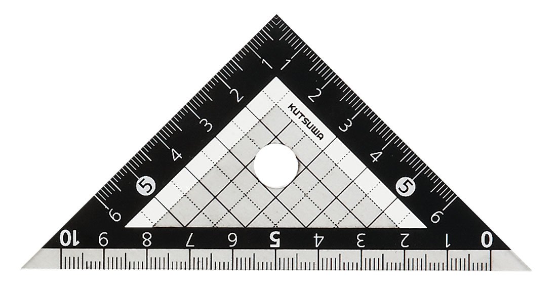 Amazon.co.jp: クツワ STAD 三角定規 10cm KB029 ブラック : ホビー