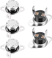 Vista 26 de uxcell KSD301 Termostato 284.0 °F/284°F 10A N.C Ajustar interruptor de temperatura de disco rápido para microondas, horno, cafetera 2 piezas