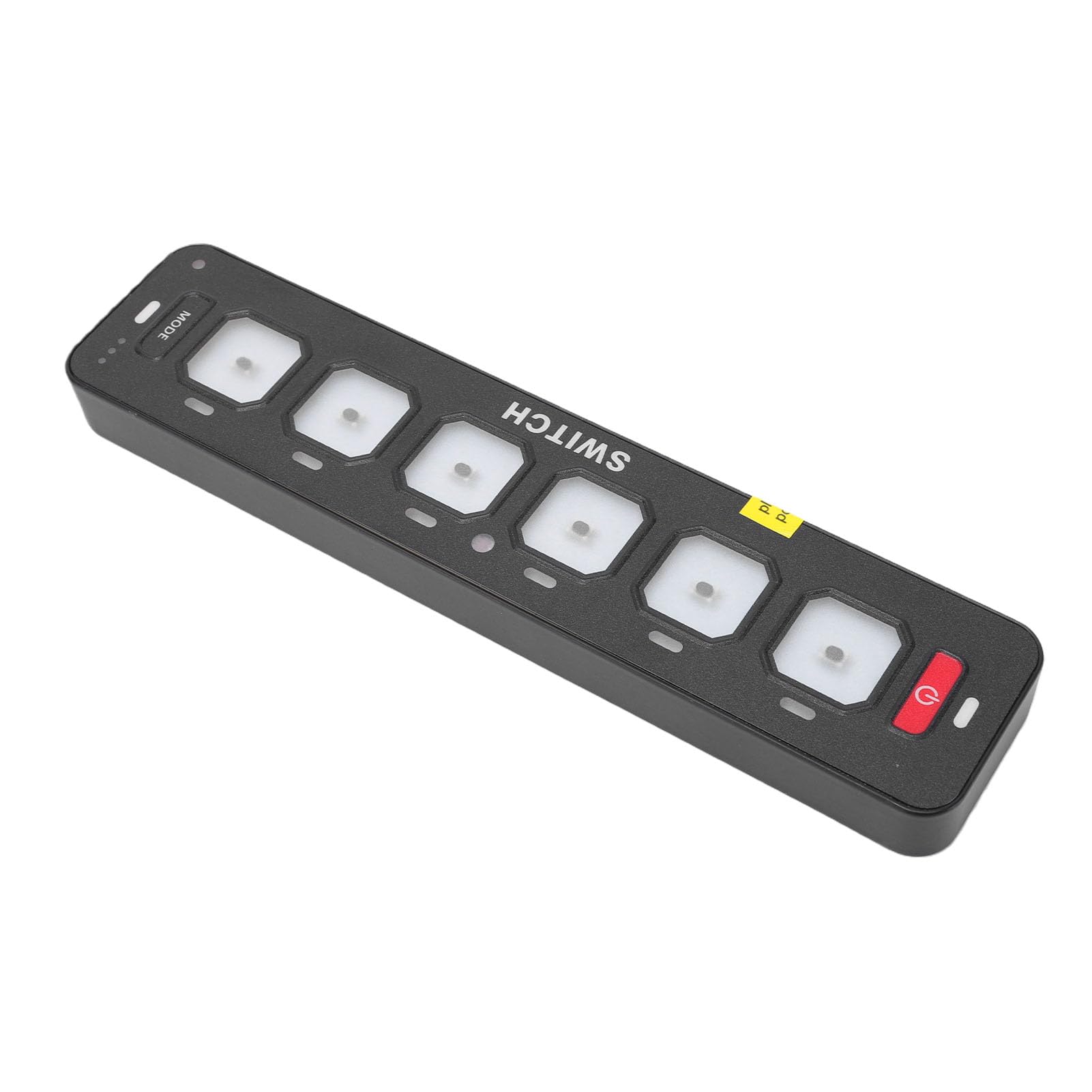 Yctze 6 Gang Switch Panel 6 Kanałowy Panel Przełączników Drogowy Przełączników Podświetlany RGB LED Kontroler Automatyczna Jasność IP65 60A z 4 Trybami Oświetlenia dla