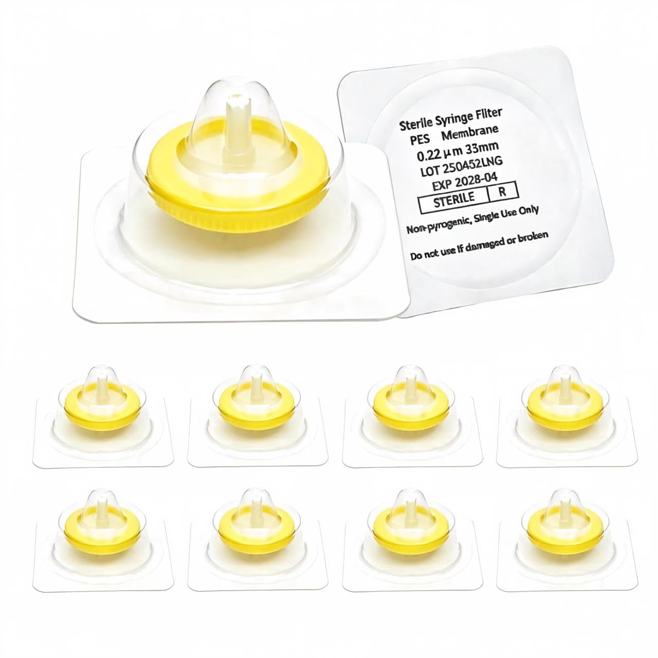 50PCS Sterile PES Syringe Filters,13mm,0.22um,Individually Packed — Amazon image 13