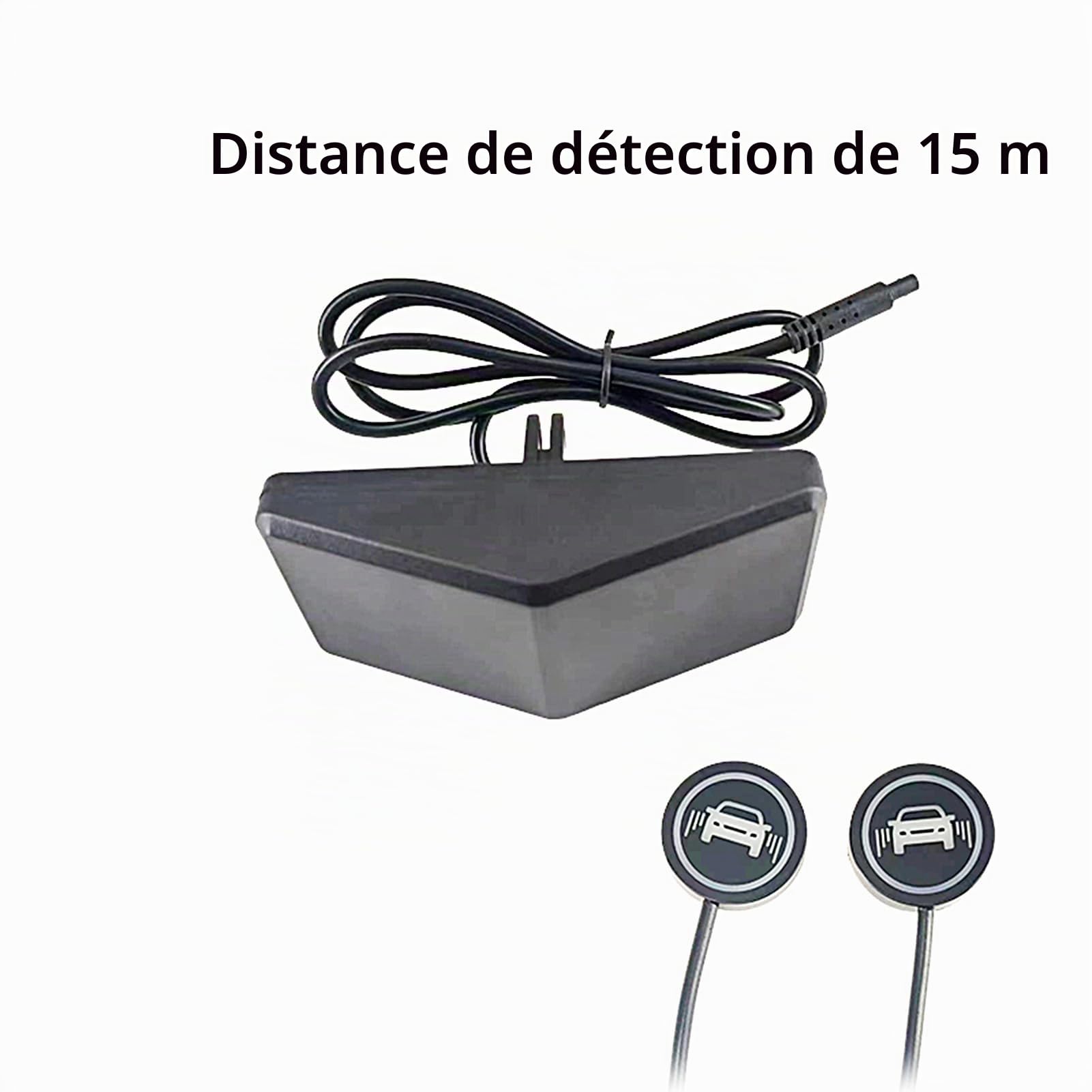Teksome Système de des Angles Morts, système de détection des Angles Morts | Avertissement d'angles Morts de Moto LED 65,62 Pieds - Alerte visuelle du conducteur, kit de détection de Radar pour Moto