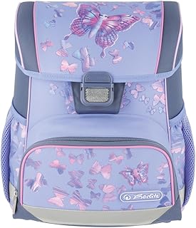 Herlitz Unisex Children's Loop Butterfly Paradise School Bag, Multicoloured, 44, Multi-Coloured