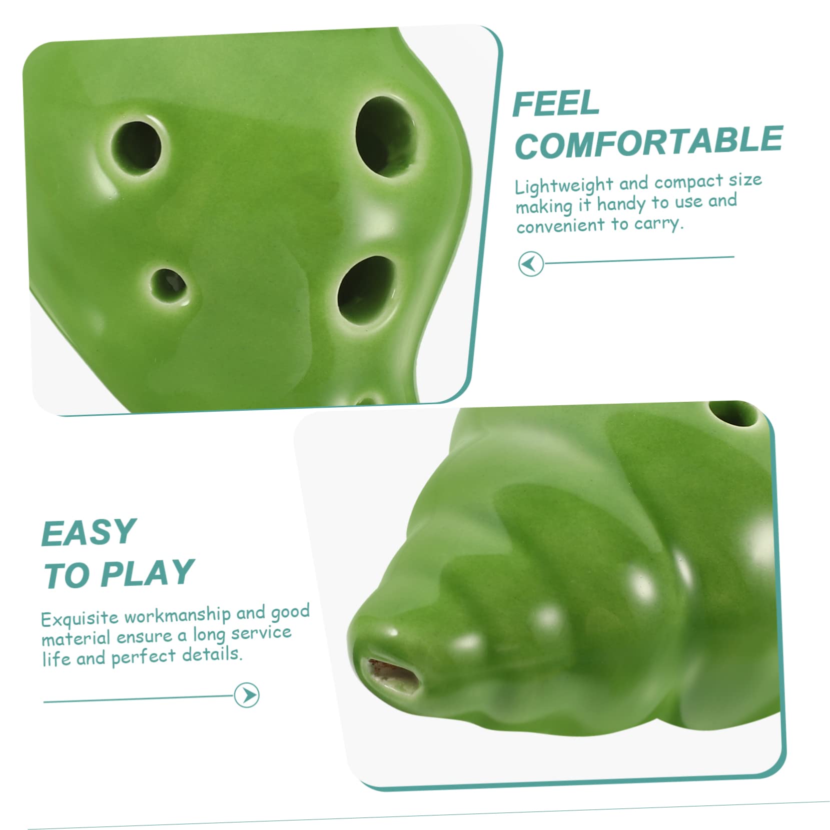 DECHOUS Beginner-friendly 6-hole Ocarina Boys and Girls Instrument for Practice