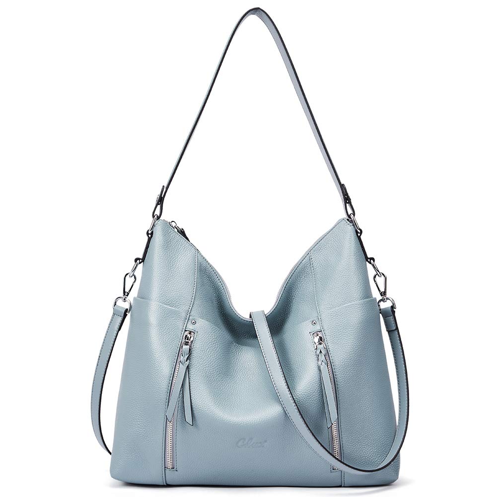 Women Genuine Leather Hobo Handbags Designer Top Handle Tote Large Purses Fashion Ladies Shoulder Bag