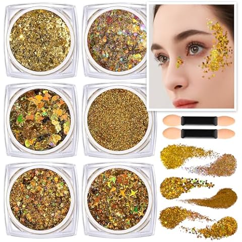 Teenitor Gold Body Glitter Gel Cover