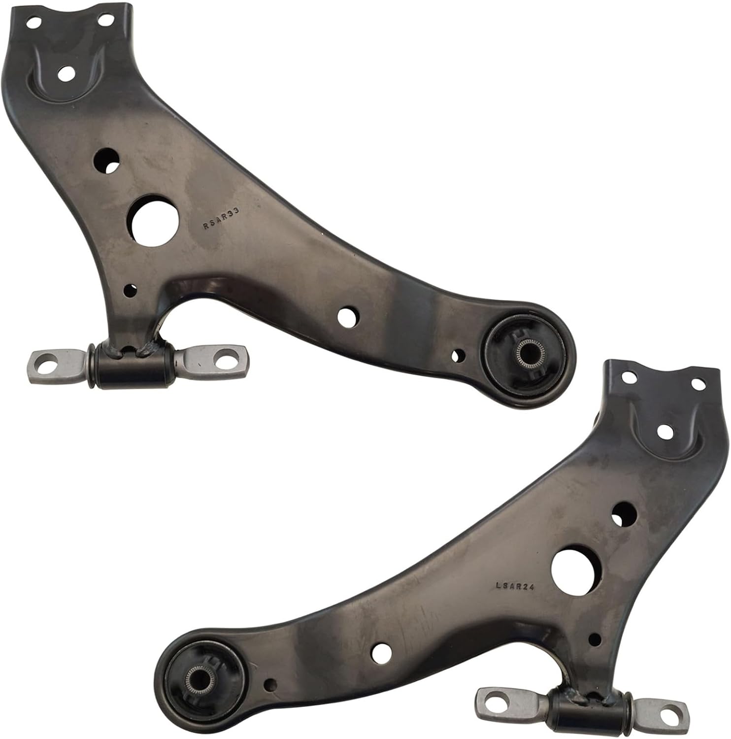 TRQ Front Lower Control Arm Set — 2‑Piece Replacement