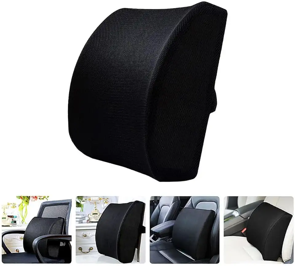 Apoio Lombar Almofada Corretor Postura Suporte Coluna Cadeira Home Office