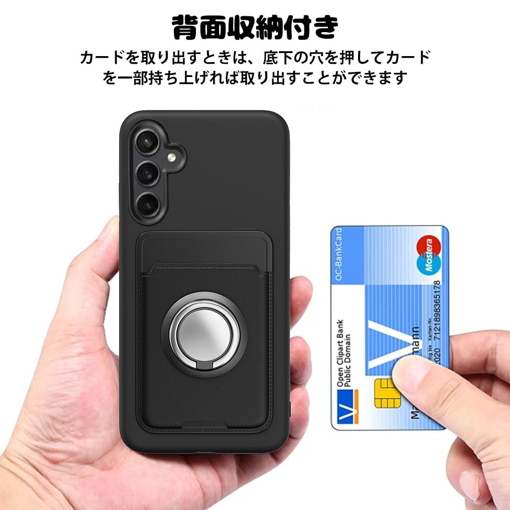 Amazon.co.jp: For Galaxy S25 ケース カード収納 リング付き