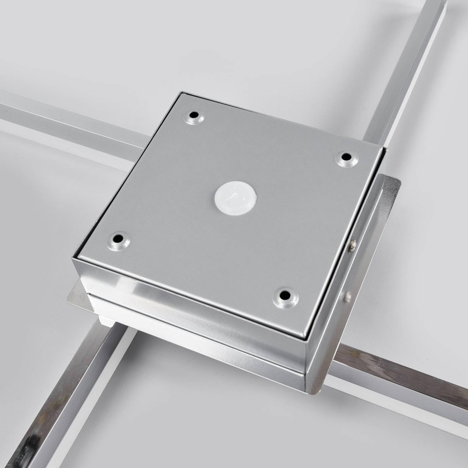 Lindby LED Deckenlampe Patrik (spritzwassergeschützt (Modern) in Chrom aus Metall (4 flammig,) - Bad Deckenleuchte Lampe Badezimmerleuchte