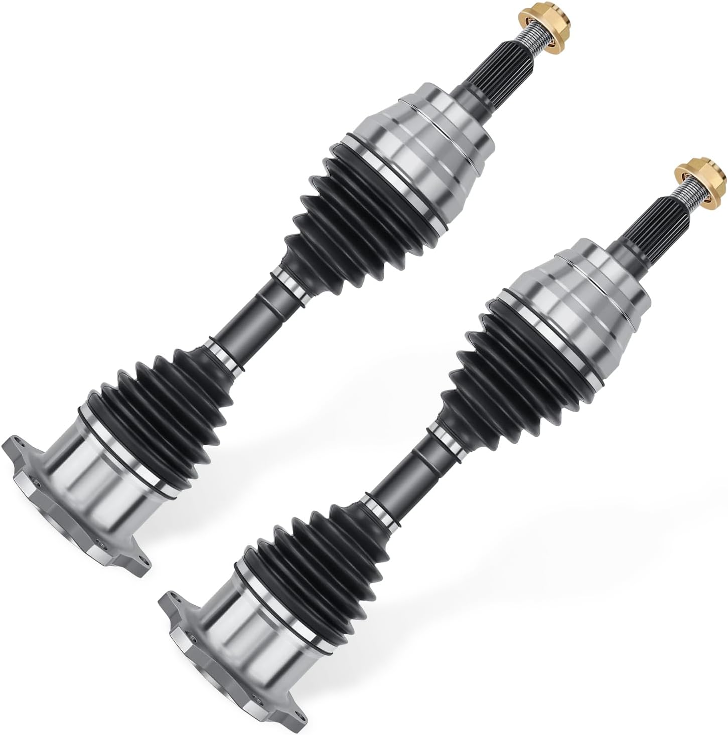 2PC Front CV Axle Half Shaft Assemblies for 2001-2010 Chevy GMC Silverado Sierra 1500HD 2500 3500 HD 8-LUG 4x4 4WD