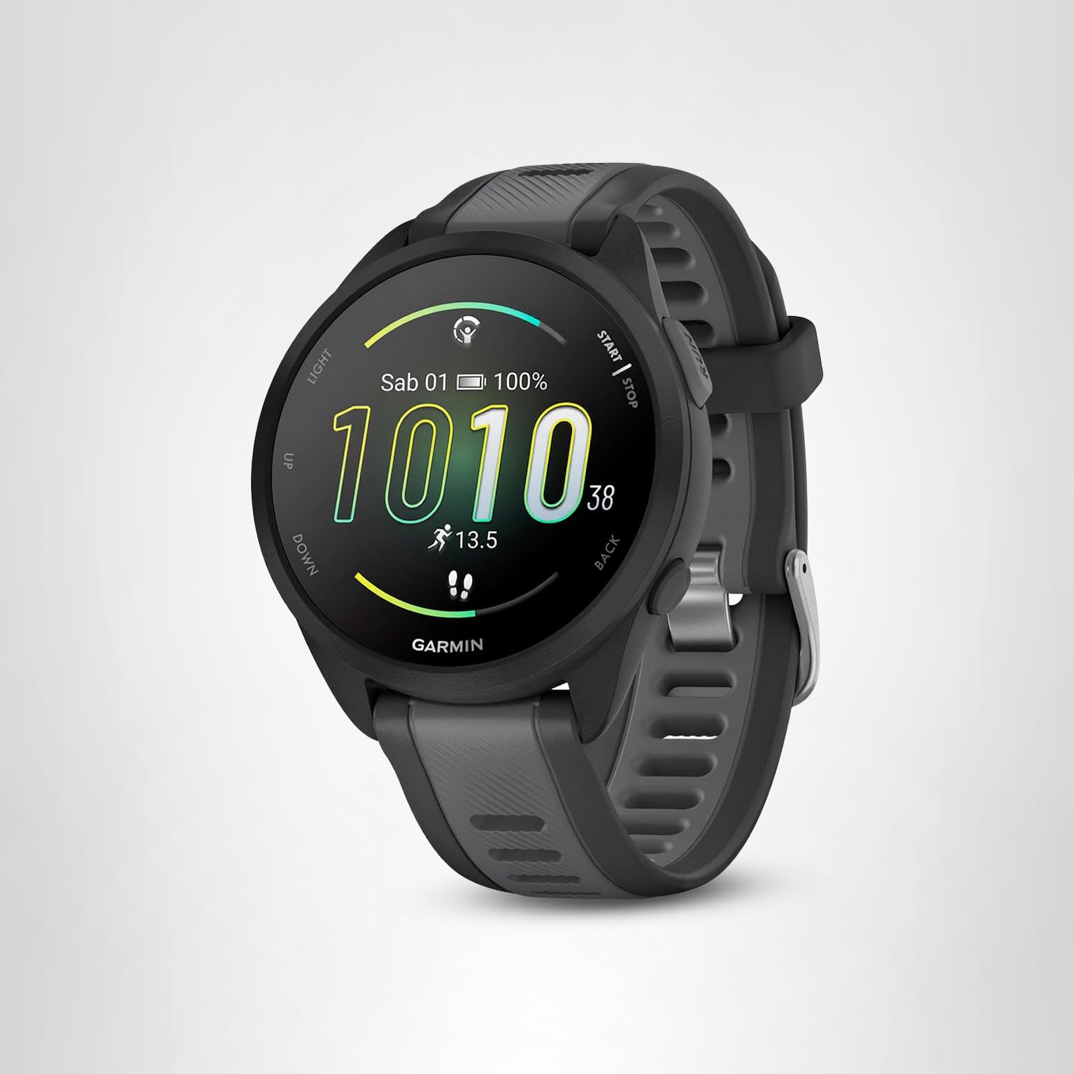 Garmin Forerunner 165, 43mm GPS running smartwatch, lightweight