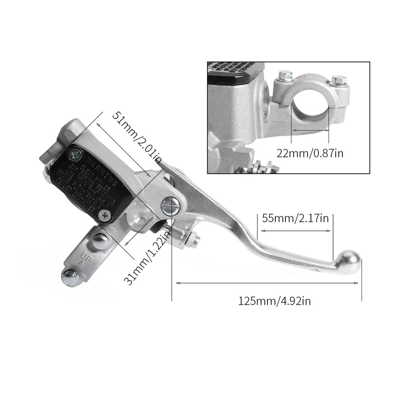 Generico Freno anteriore per leva cilindro maestro per XC XCW XC-F per XCF-W SX SXF 125 150 250 300 350 400 450 525