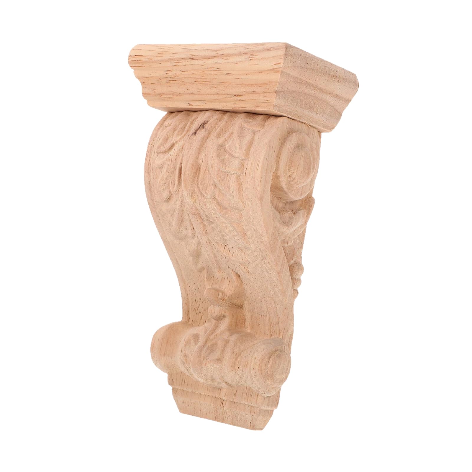 ACESOME Wood Corbels Decoration, Home Wood Trim, Roman Column Corbel Decoration,Wooden Shelf Brackets, Vintage Wooden Corner Moulding Trim for Living Room, Kitchen, Home Decor (6cm × 11cm × 4cm)