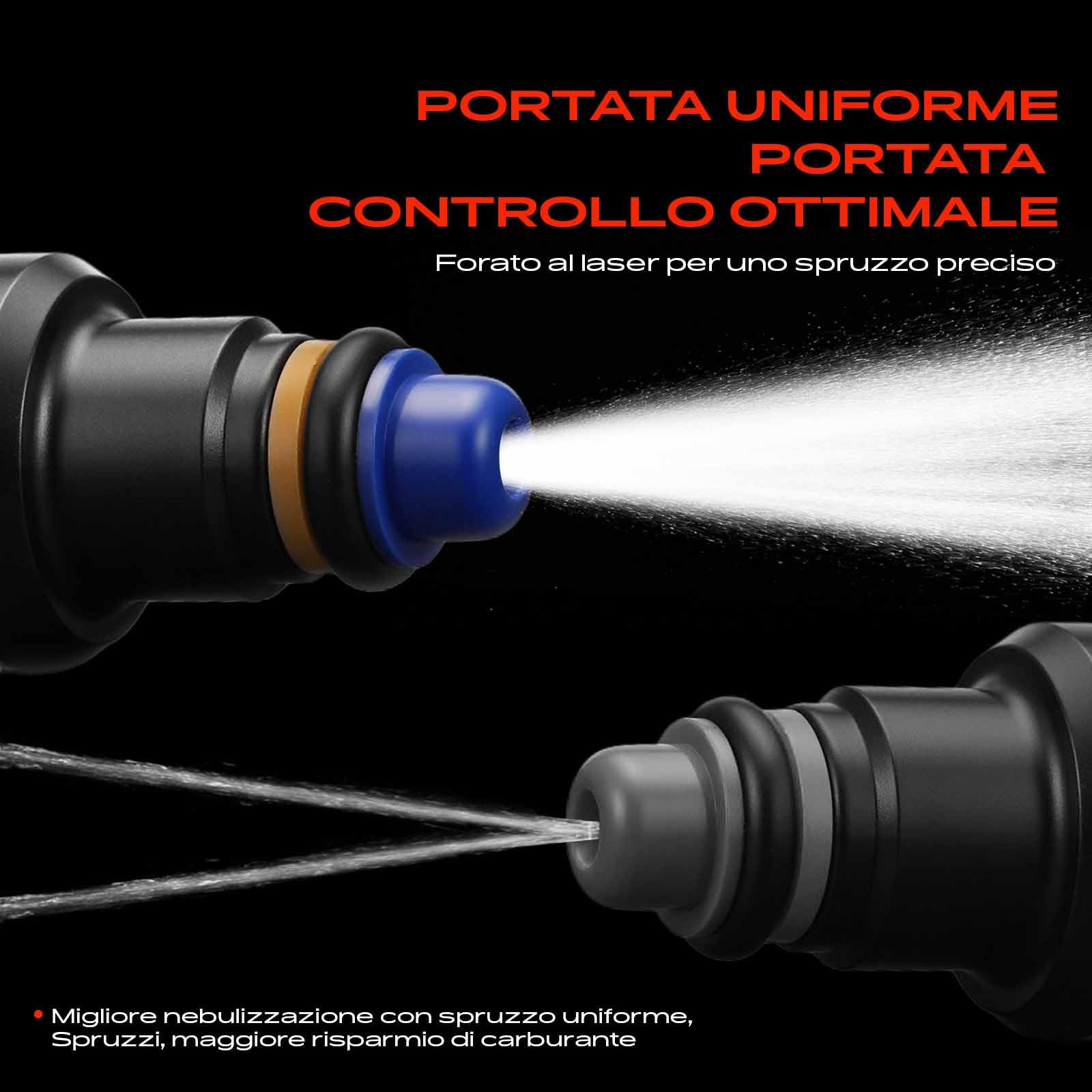 Frankberg 4x Iniettore Valvola di Iniezione Compatibile con Brava 182 1.2L 2000-2001 Palio 178 1.2L 2000-2011 Punto 188 1.2L 1999-2006 Replace# 0280155816