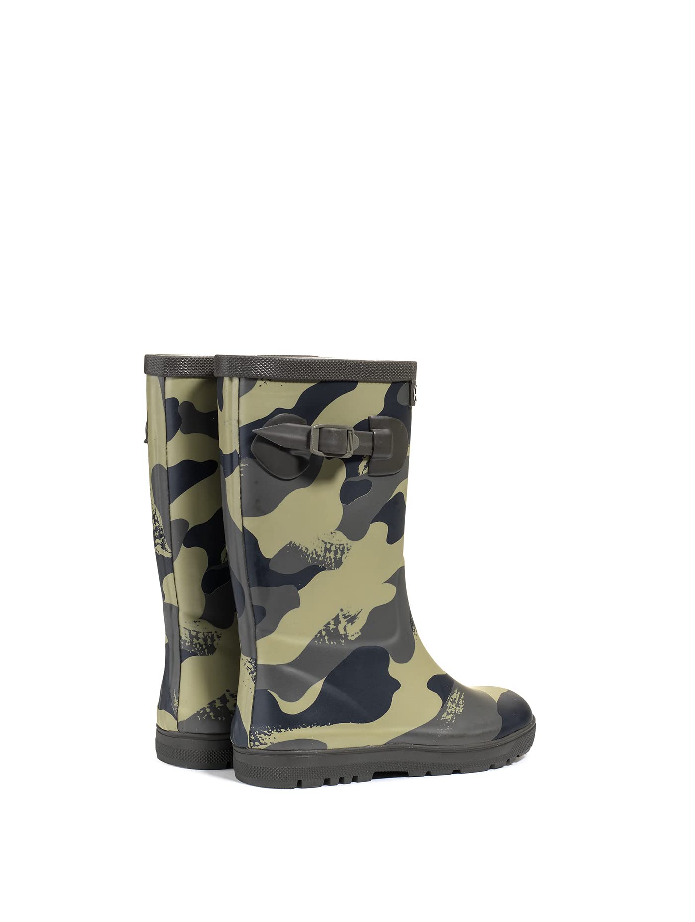 Aigle Woody-pop Pt 2 Stivali da pioggia unisex per bambini, Cachi Camou, 9 UK Child