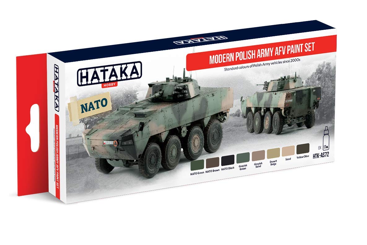Hataka Hobby Red Line - Modern Polish Army AFV Paint Set