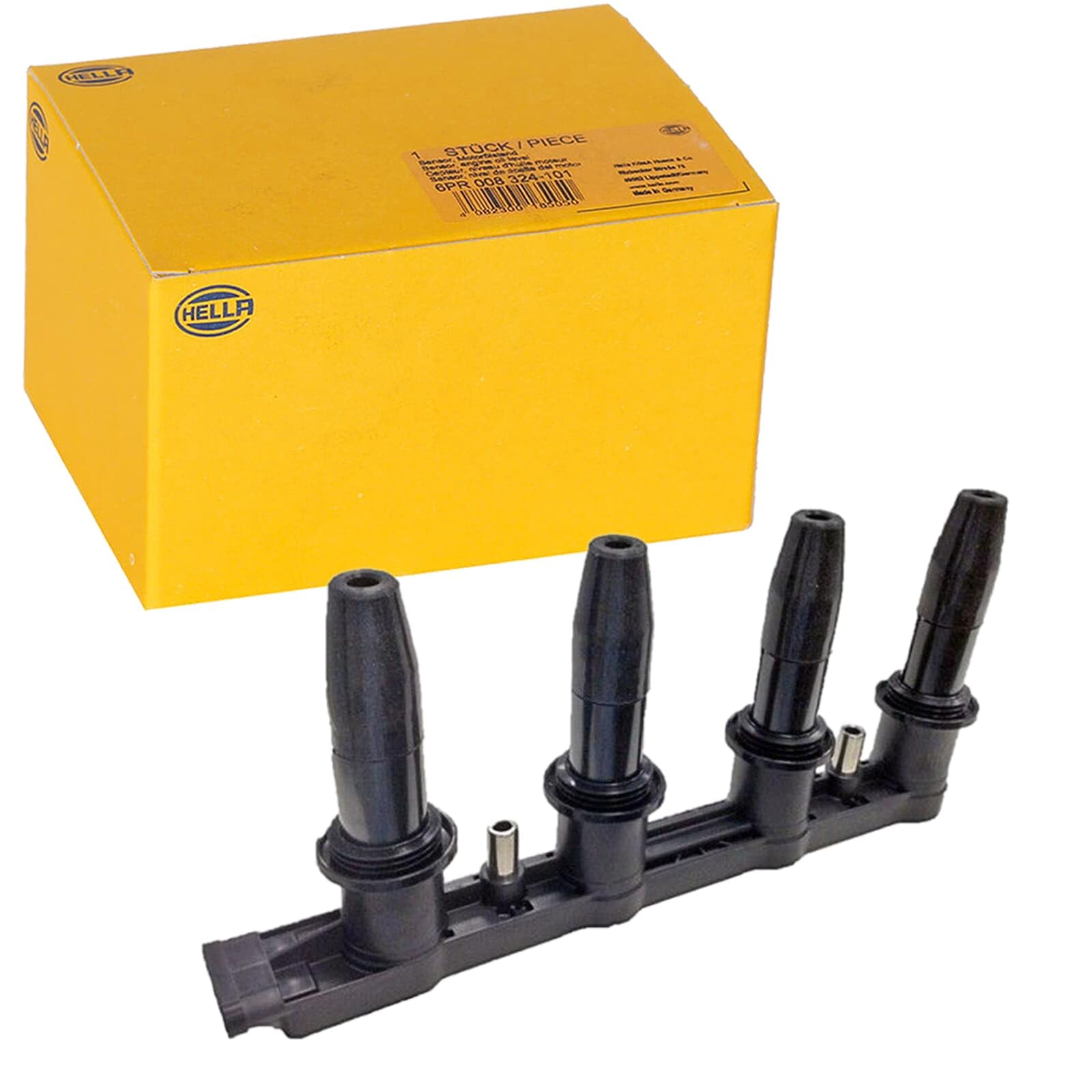 HELLA 5DA 358 000-231 Bobina de encendido - 12V - 7polos - Bobina de encendido bloque - atornillado