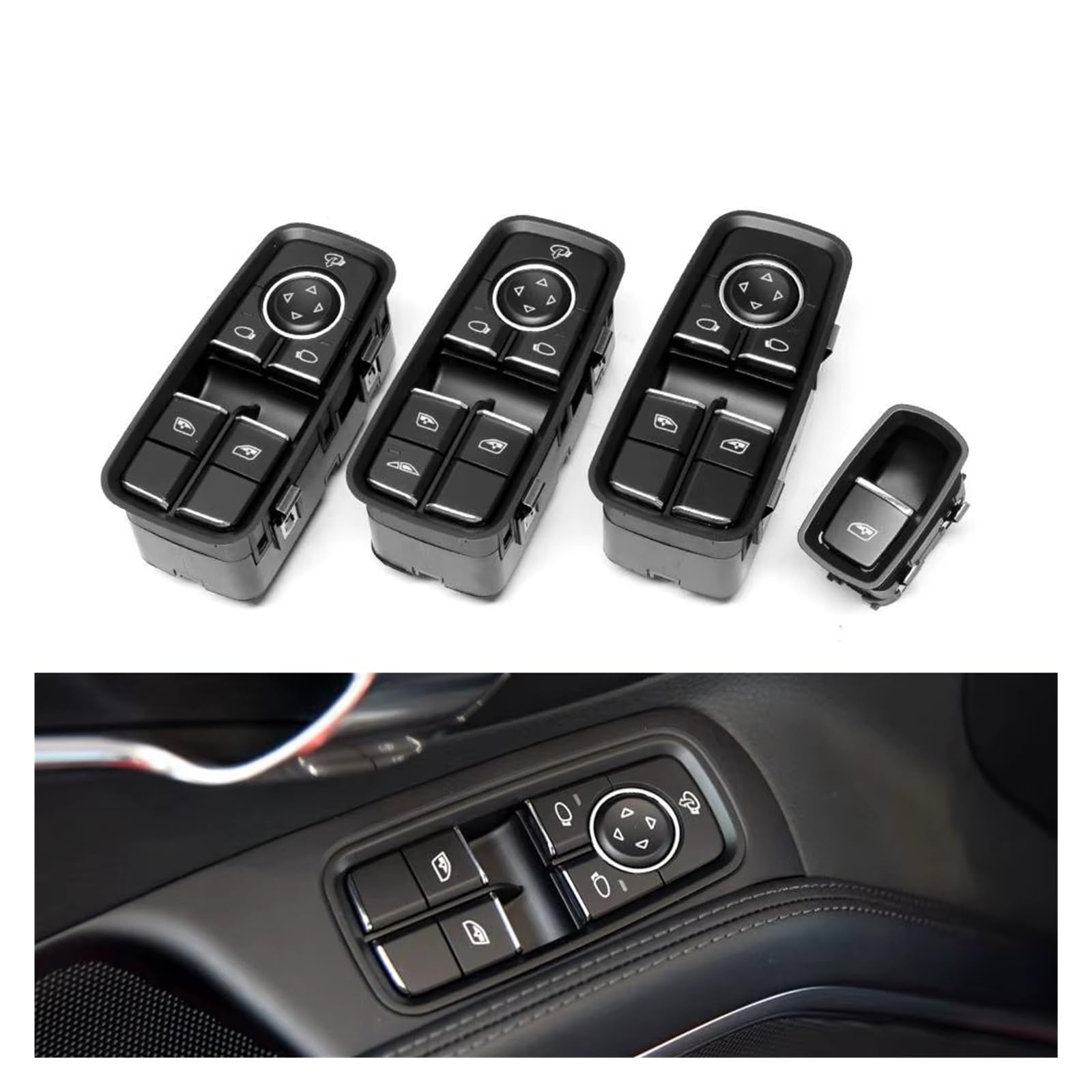 Per 911 991 718 Per Boxster Per Cayman 981 982 2012-2020 99161315102 99161315502 99161315702 Finestra Porta Anteriore Interruttore Pulsante Pulsante Commutazione Specchietto Retrovisore(Model D)