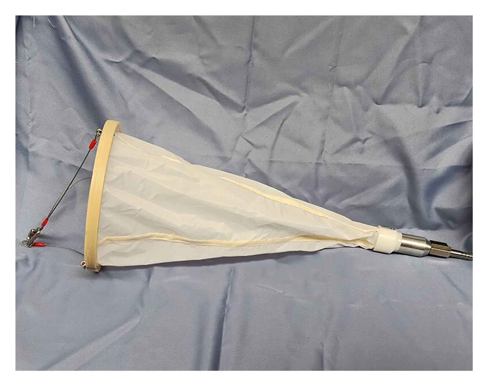 ERRULAN 64um Plankton Net, 200 Fine Mesh Plankton Sampling Net, 19.7 In/50 Cm Height, 7.9 In/20 Cm Diameter, 25# Experimental Nylon Tow Net for Protozoa(125 Mesh)