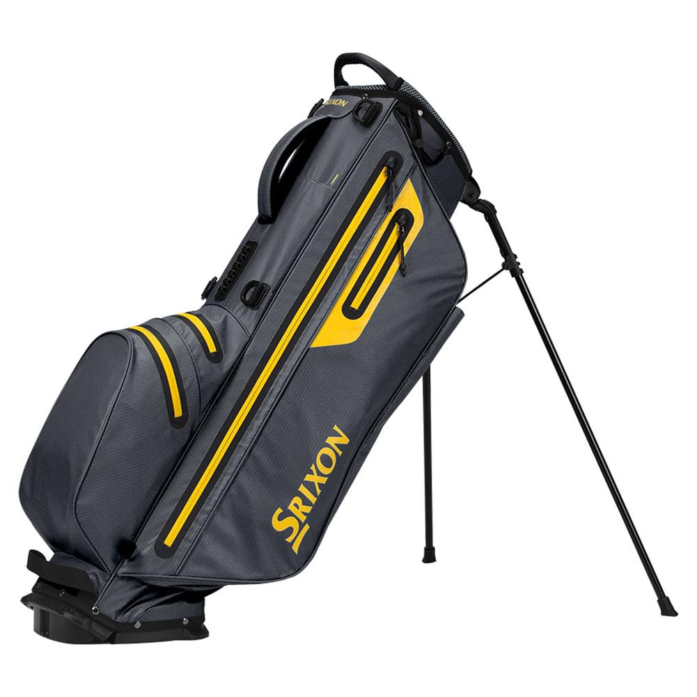 Srixon Waterproof Ultra Light Stand Bag 2025 (Charcoal/Lime, 8