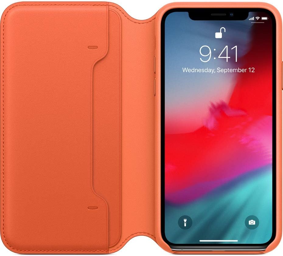Apple iPhone Xs Leather Folio Case - Sunset