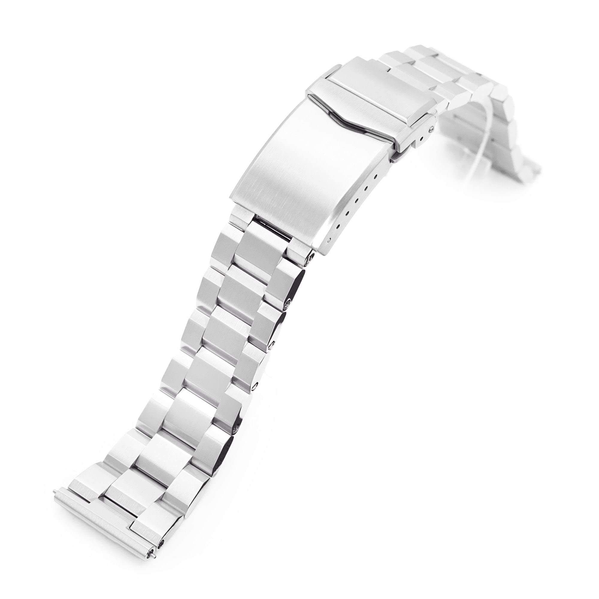 MiLTAT 22 mm Hexad III QR Bracelet de montre en métal à extrémité droite à dégagement rapide