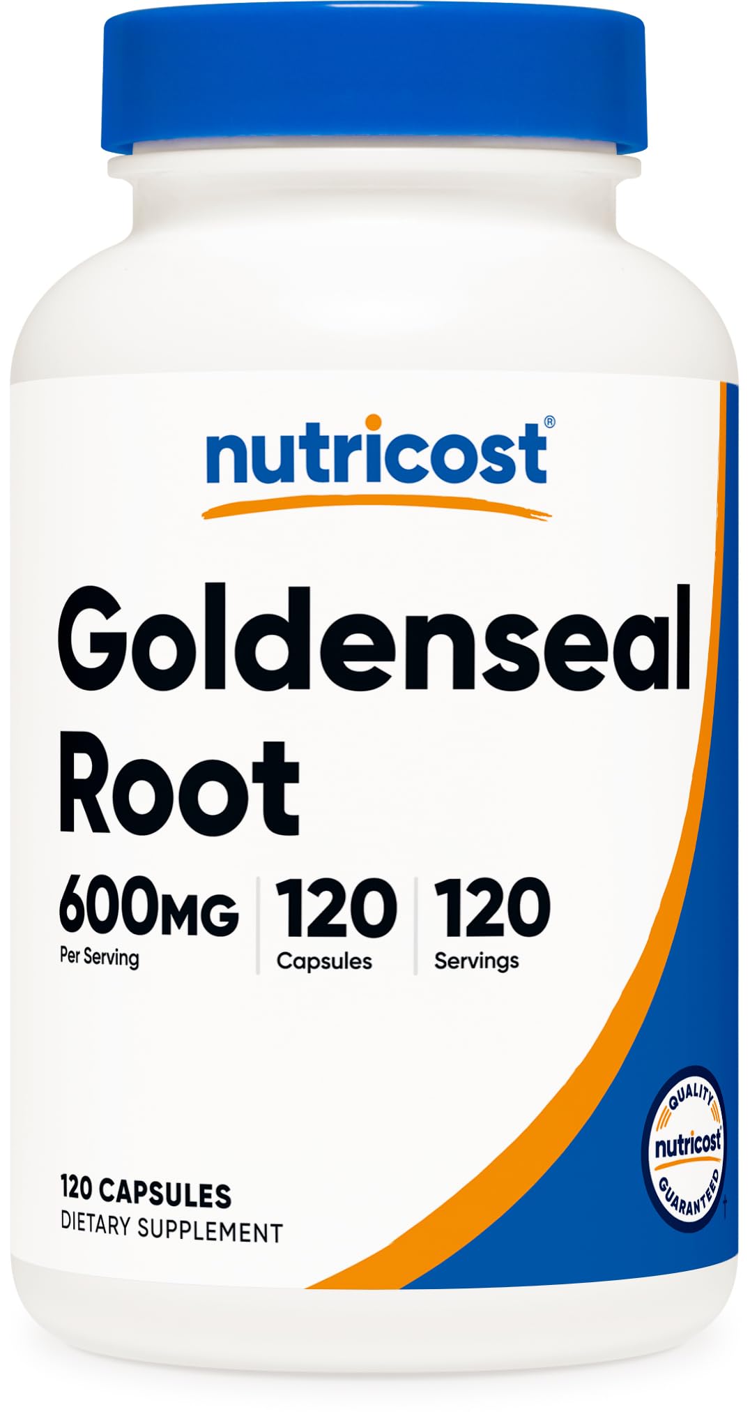 Goldenseal Root 600Mg, ules - Non-Gmo, Gluten Free, Veggie Capsules