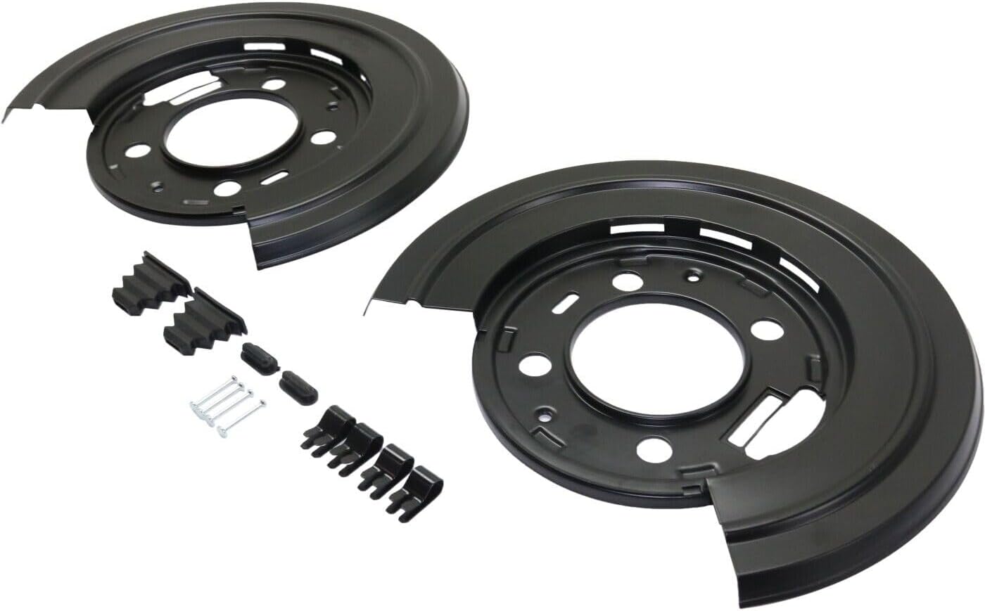 Replacement Set of 2 Brake Dust Shields Rear F250 Truck F350 F450 Compatible with F-250 Super Duty Pair Mechanics Choice Compatible with Ford