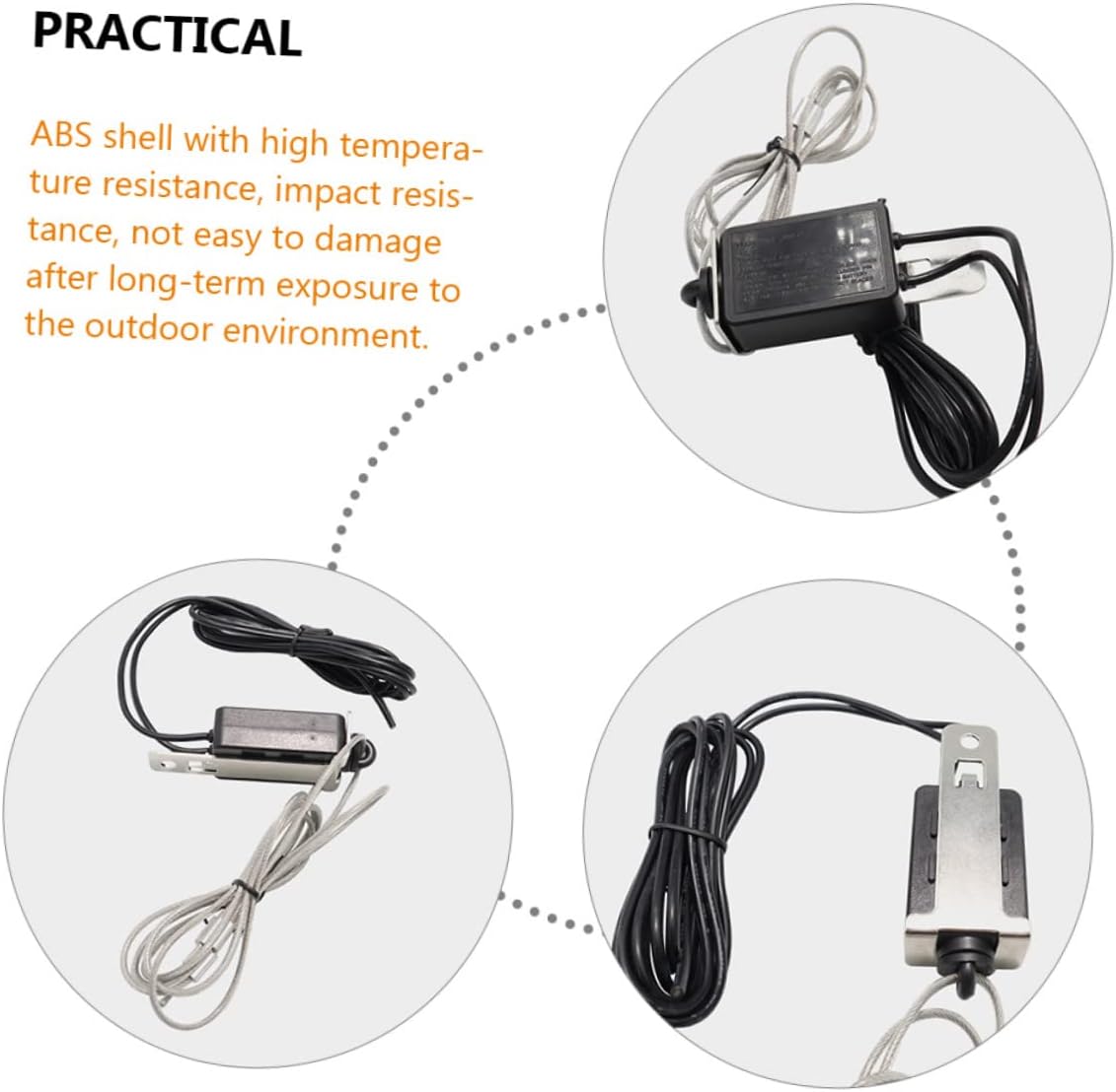 Gatuida Brake Pull Switch Rv Breakaway Trailer Brake Cable Electric Brake Breakaway with Cable Breakaway Cable and Towing Trailer Breakaway Trailer Brake Controller Trailer Breakaway Kit, 8.3X5.4cm