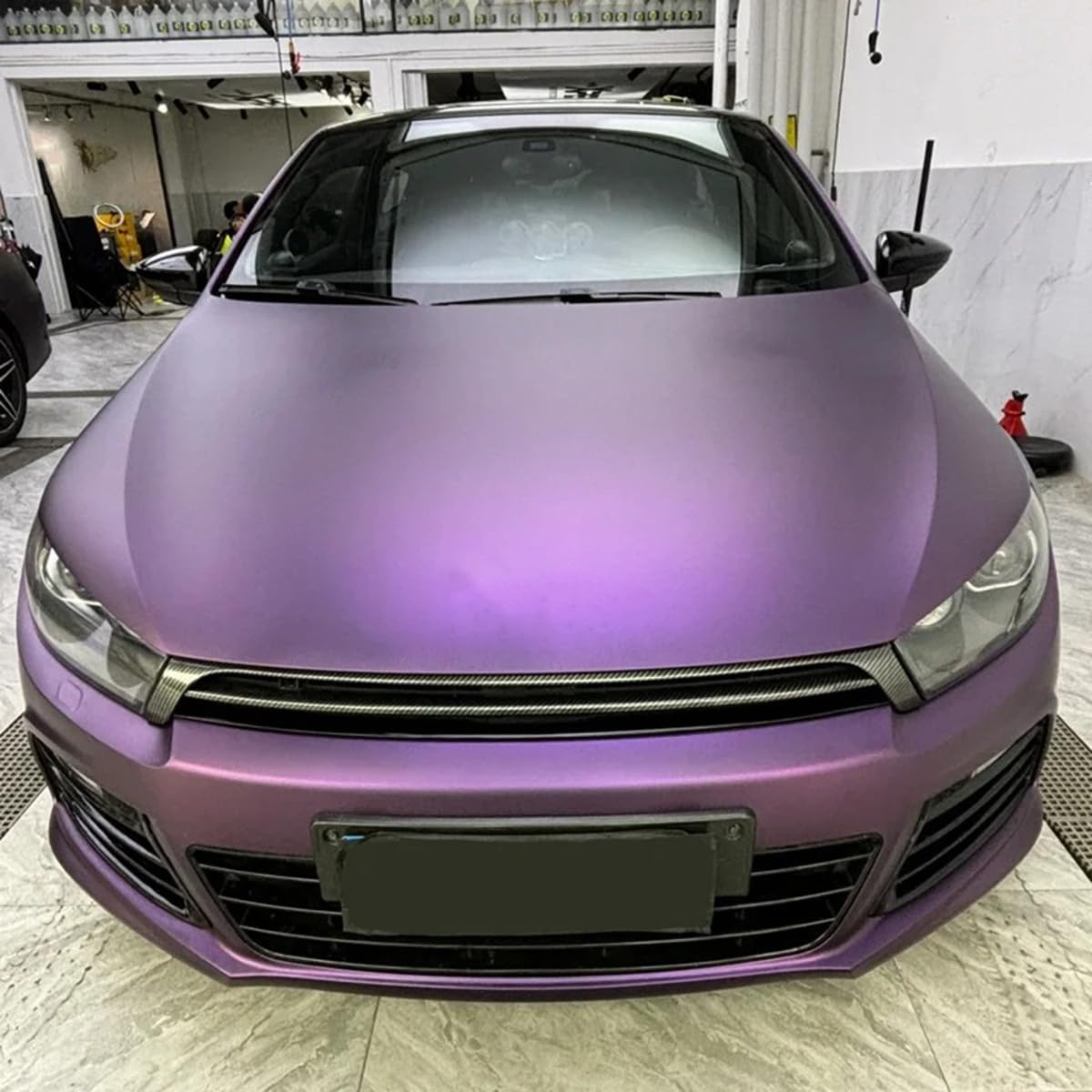 Purple Vinyl Wrap Film, Self Adhesive Auto Car Sticker Decal Film Sheet Air Release Technology, 7.87×59.84in
