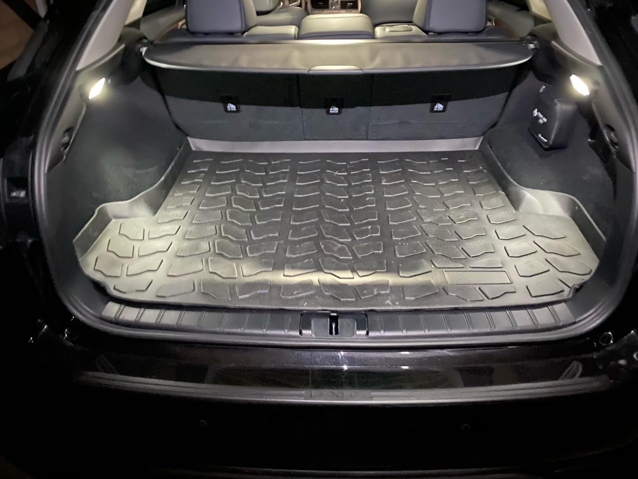 Cargo Liner - Trunk Mat for Lexus RX350 RX450h 2016-2022 – Weather-Resistant Trunk Mats for Cars with Raised Lip – Non-Slip Car Trunk Mat Rubber – Laser Pre-Cut Design