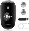 FIVAVA Electric Callus Remover Callus Remover Foot Electric with 2 Stainless Steel Grinding Heads Pedicure Set - for Removing Cracks Dead Skin & Calluses (Black)