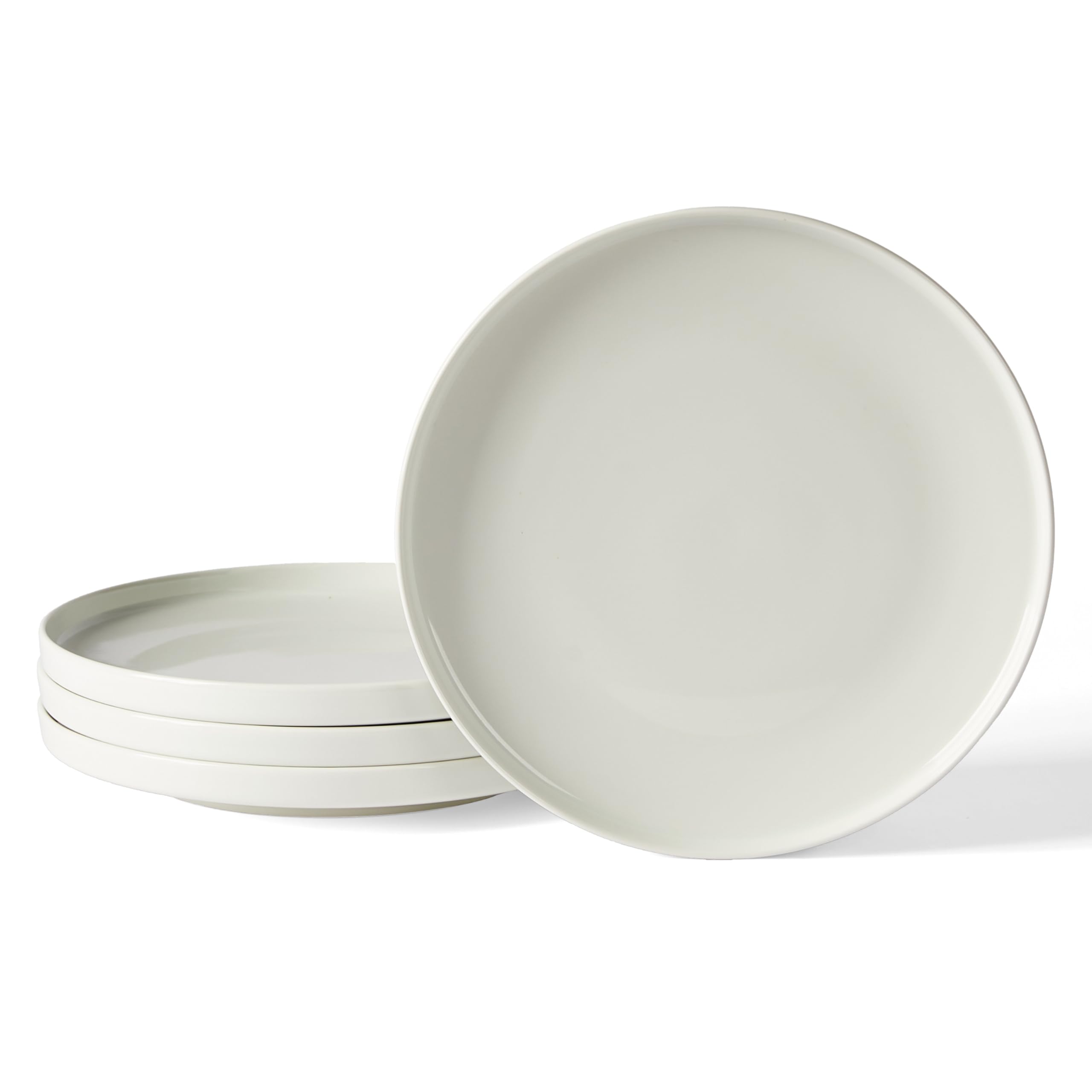 Jiwoo Geschirrset für 6 Personen, 18-teiliges Tafelservice aus modernem Bone China, Modernes Geschirr Set mit 6 Speisetellern, 6 Desserttellern und 6 Müslischalen