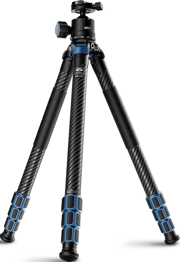 SIRUI AM-324 カーボン三脚 4段 低重心ボールヘッド付き